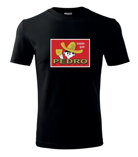 Černé tričko Pedro