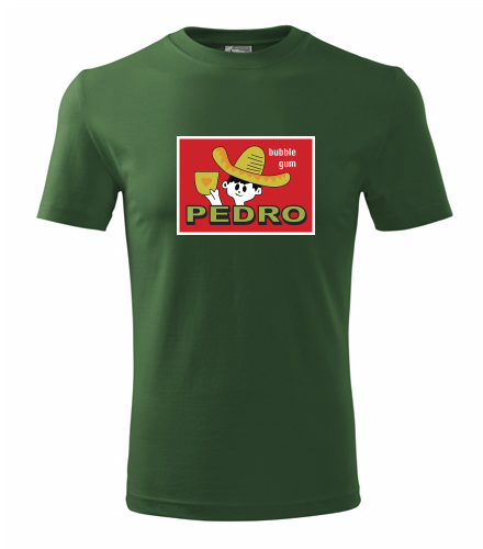 Lahvově zelené tričko Pedro