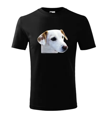 Černé dětské tričko se psem 1