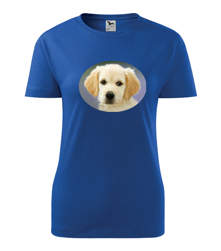 Modré dámské tričko se psem 2