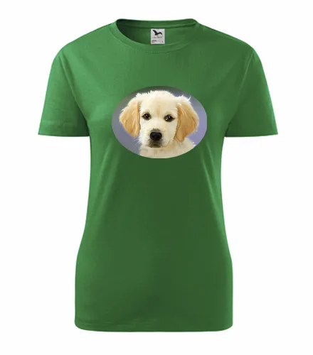 Zelené dámské tričko se psem 2