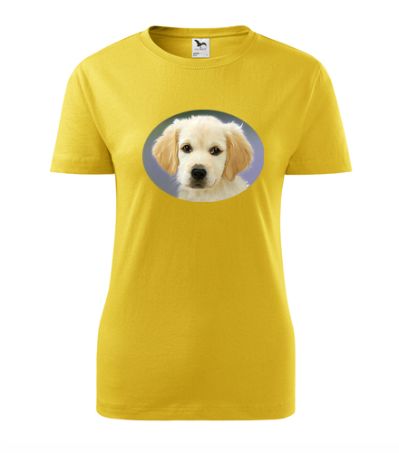 Žluté dámské tričko se psem 2