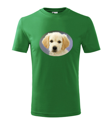 Zelené dětské tričko se psem 2