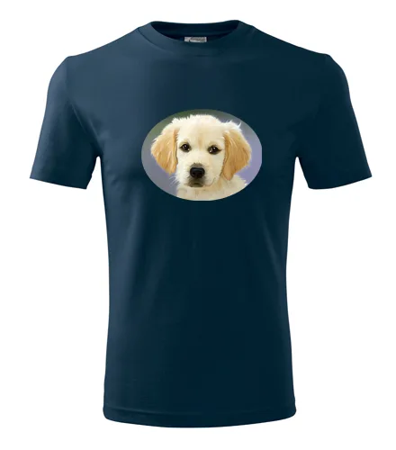 Tmavě modré tričko se psem 2