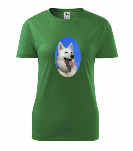 Zelené dámské tričko se psem 3