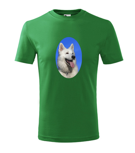 Zelené dětské tričko se psem 3