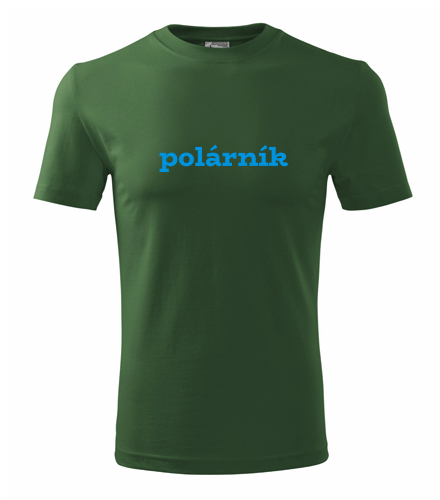 Lahvově zelené tričko polárník