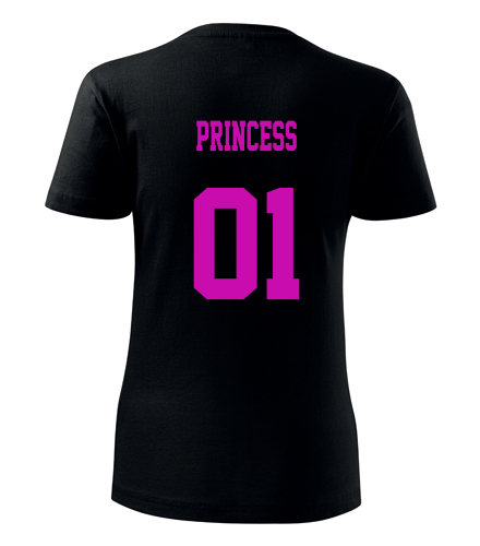 Černé dámské tričko princess