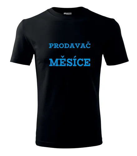 Černé tričko prodavač měsíce
