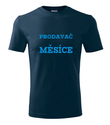 Tmavě modré tričko prodavač měsíce