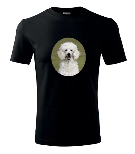 Černé tričko s pudlem