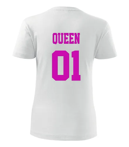 Bílé dámské tričko Queen