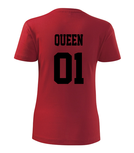 Červené dámské tričko Queen
