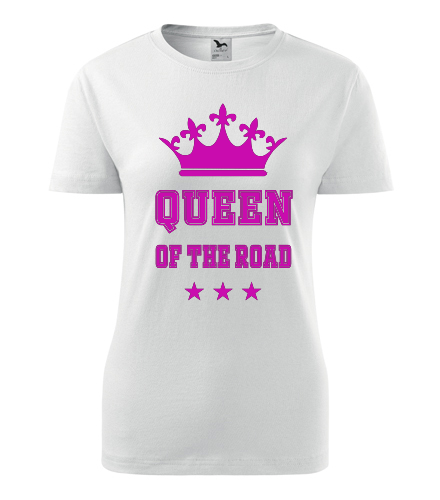 Bílé dámské tričko Queen of the road