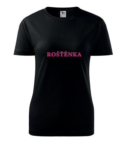 Černé dámské tričko Roštěnka