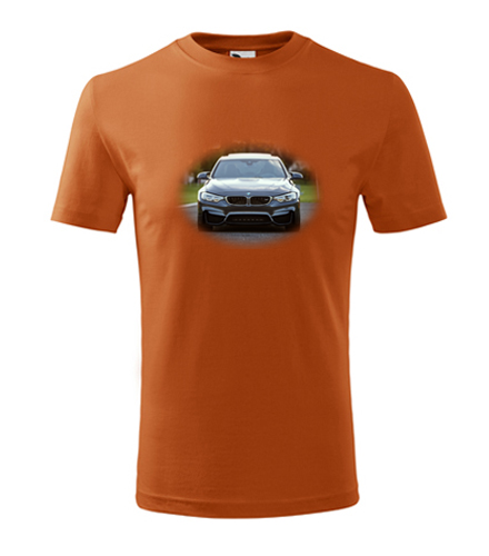 Oranžové dětské tričko s BMW 2