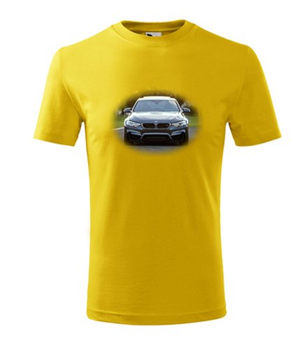 Žluté dětské tričko s BMW 2