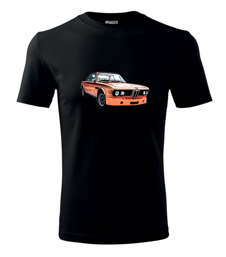 Černé tričko s kresbou BMW 30 CSL