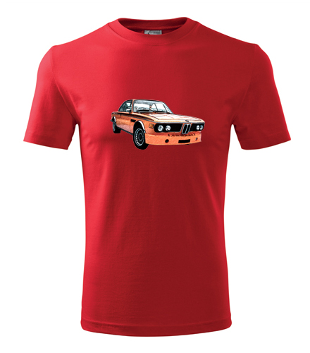 Červené tričko s kresbou BMW 30 CSL