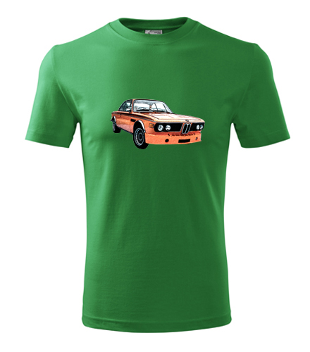 Zelené tričko s kresbou BMW 30 CSL