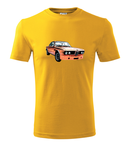 Žluté tričko s kresbou BMW 30 CSL