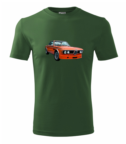 Lahvově zelené tričko s BMW 30 CSL