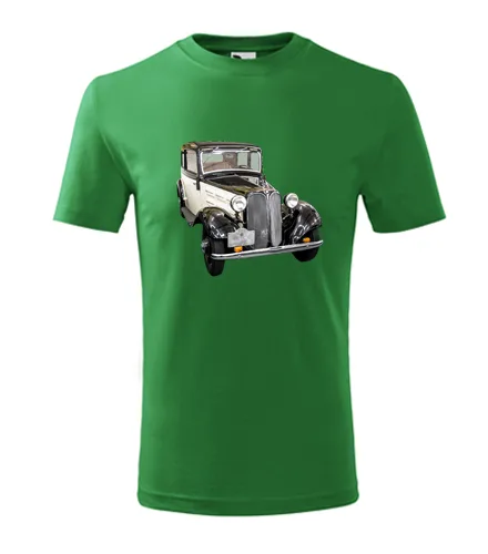 Zelené dětské tričko s veteránem BMW