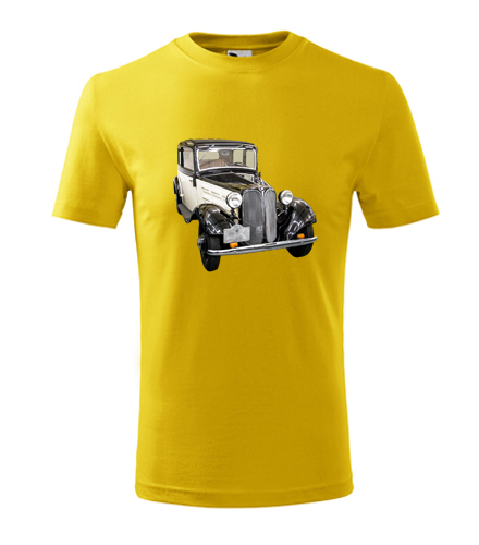 Žluté dětské tričko s veteránem BMW