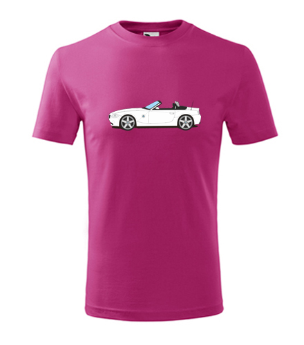 Purpurové dětské tričko s BMW Z4
