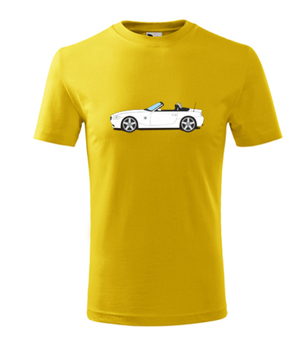 Žluté dětské tričko s BMW Z4