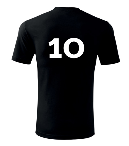 Černé tričko s číslem 10