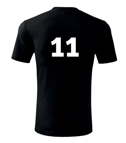 Černé tričko s číslem 11