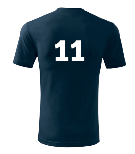 Tmavě modré tričko s číslem 11