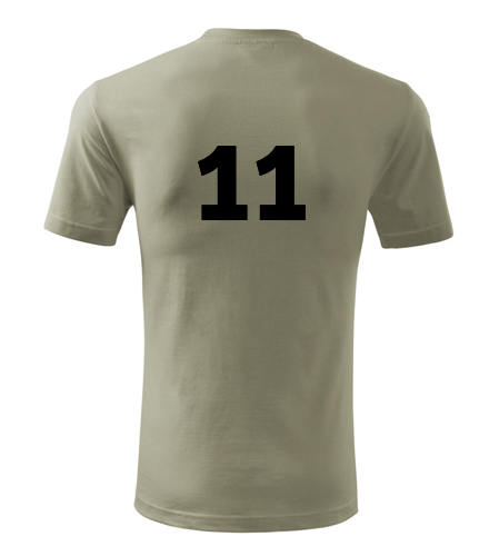 Khaki tričko s číslem 11