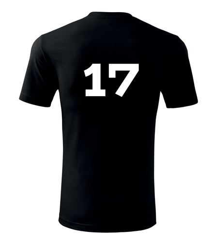 Černé tričko s číslem 17