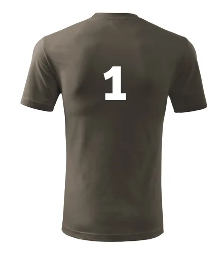 Army tričko s číslem 1