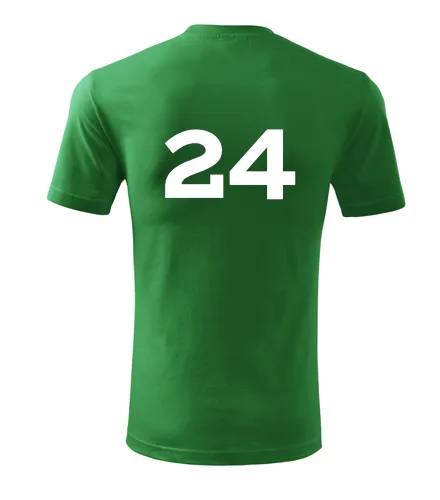 Zelené tričko s číslem 24