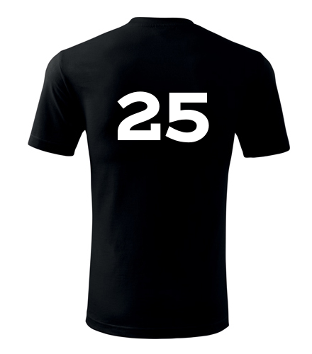 Černé tričko s číslem 25