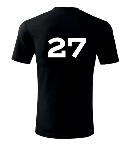 Černé tričko s číslem 27