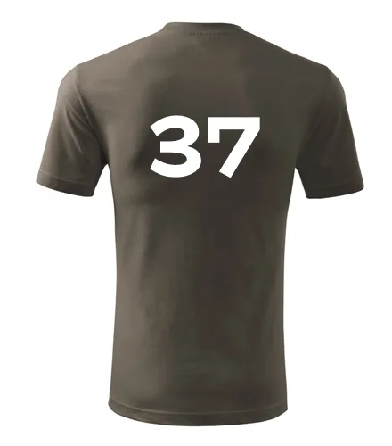 Army tričko s číslem 37