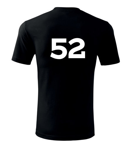 Černé tričko s číslem 52