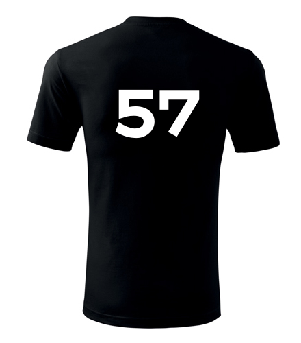 Černé tričko s číslem 57