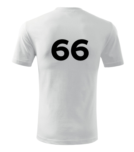 Tričko s číslem 66 - Trička s číslem