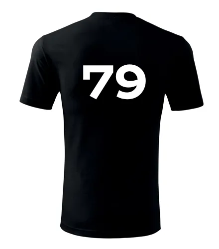 Černé tričko s číslem 79