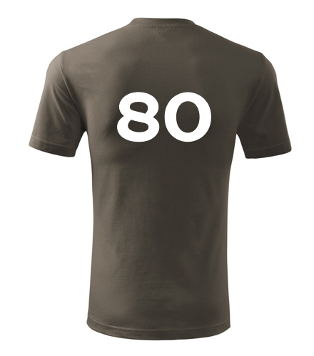 Army tričko s číslem 80