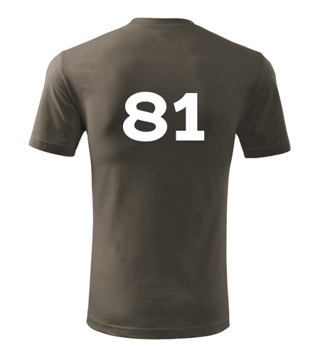 Army tričko s číslem 81