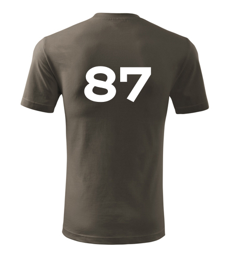 Army tričko s číslem 87