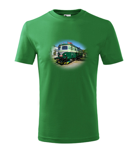 Zelené dětské tričko s elektrickou mašinkou Bobina