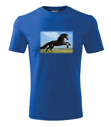 Modré tričko s koněm 2