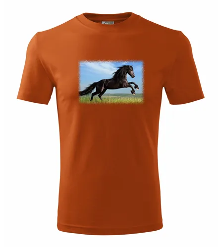 Oranžové tričko s koněm 2